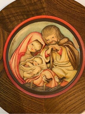 Vtg ANRI Wood Carving Christmas 1974 By Ferrandiz Italy